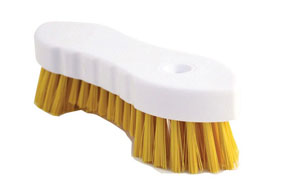Hand Scrubbing Yellow Brushes - 1x Per Pack